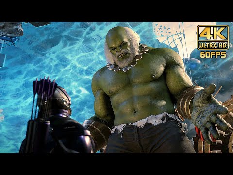 Marvel's AVENGERS - HAWKEYE vs MAESTRO Boss Fight (PS5) @ 4K 60ᶠᵖˢ ✔