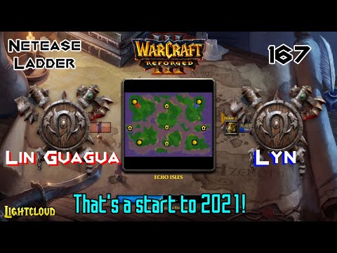 Lin Guagua (O) VS Lyn (O) - WC3:R - Netease Ladder 167