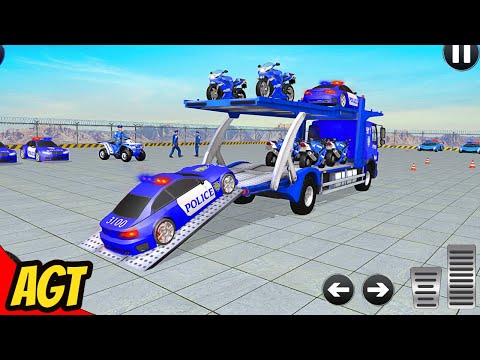 Grand Police Transport Truck - Police Car Transporter Simulator - Android Gameplay