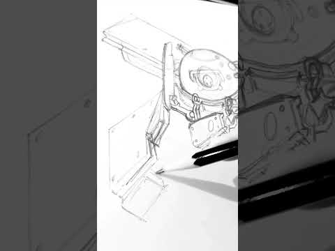 #sketching Logicoma from #ghostintheshell ... #illustration #fanart #anime