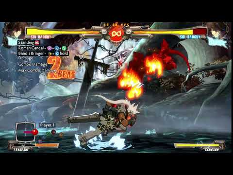 Guilty Gear Xrd REV2 - Sol BnB combo - 5h RRC air combo [Beginner]