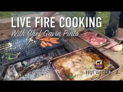How to Cook a Full Steak Meal Over Open Fire