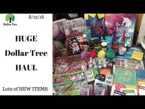Huge Dollar Tree Haul 8/13/18**TONS of NEW Items, Decor, Candles, Stationary & More Video