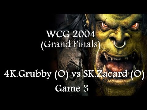 Warcraft 3 - WCG 2004 (Grand Finals) 4K.Grubby (OR) vs SK.Zacard (OR) Game 3