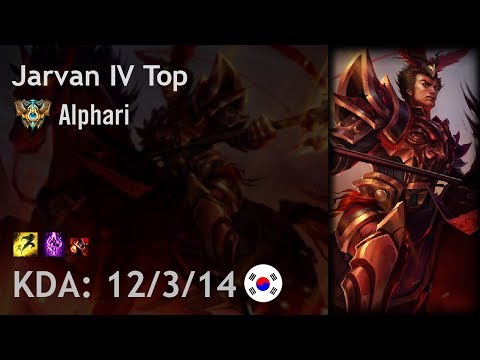 Jarvan IV Top vs Jayce - Alphari - KR Challenger Patch 7.19