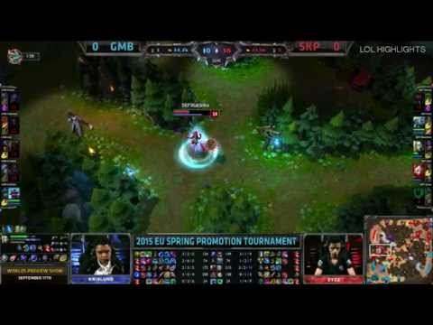 LoL Highlights   Gambit Gaming vs SK Gaming Prime Game 1 Highlights S5 EU LCS Spring Promotion Bo5 G