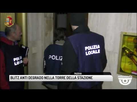 TG PADOVA (02/05/2019) - BLITZ ANTI DEGRADO NELLA TORRE DELLA STAZIONE