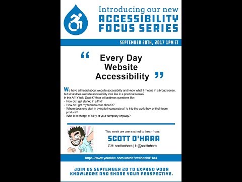 Miniatura de Every Day Website Accessibility - Scott OHara