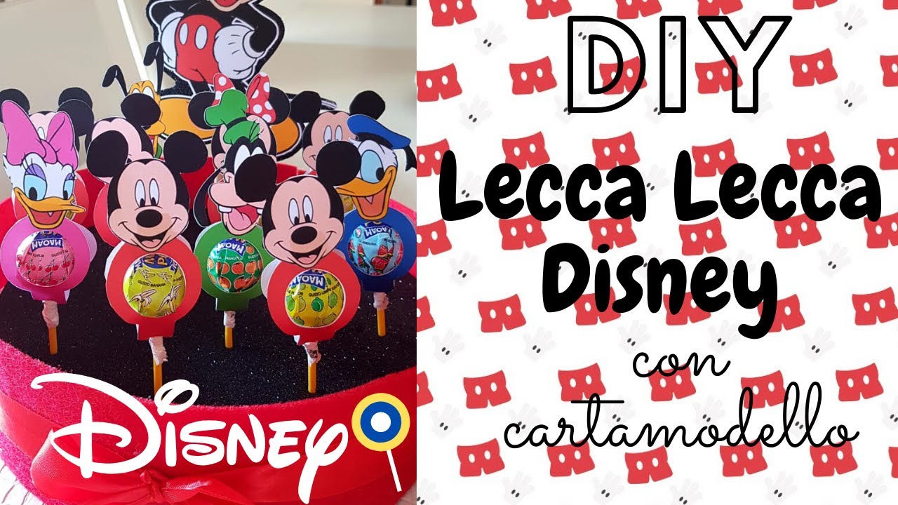 DIY GADGET PARTY DISNEY LECCA LECCA PERSONALIZZATE CON CARTAMODELLO!