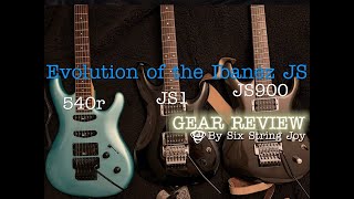 Video thumbnail for SSJ - Evolution of the Ibanez JS (Joe Satriani) Series guitars (540r, JS1, JS900) - Tech Talk/Gear by Six String Joy