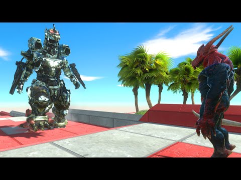MechaGodzilla DEATH CLIMB - Animal Revolt Battle Simulator