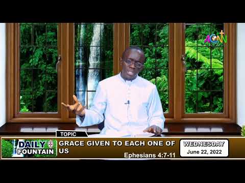 DAILY FOUNTAIN DEVOTIONAL OF JUNE 22, 2022 - THE REV'D CANON CHIDOZIE UMEAKU