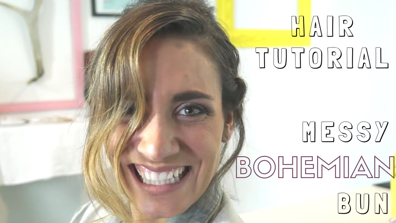 Hair Tutorial : Messy bohemian bun