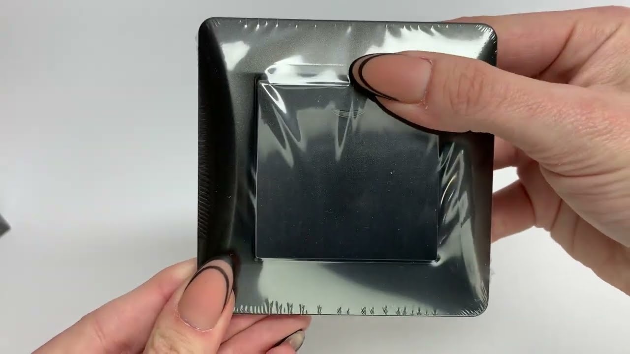 Выключатель одноклавишный с подсветкой VIDEX Binera графит VF-BNSW1L-BG