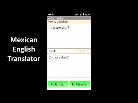 Mexican English Translator Video