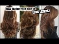 HOW I CUT MY HAIR AT HOME IN LONG LAYERS Long Layered Haircut DIY At Home Updated