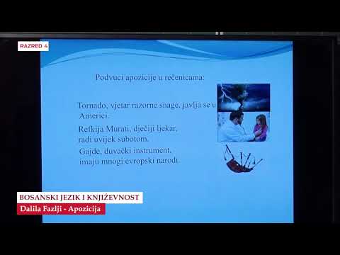 B4126   Bosanski jezik   Apozicija   Dalila Fazlji