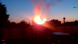 preview picture of video 'Incendio Ex Chiari e Forti di Silea'