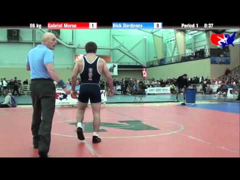 Gabriel Morse vs. Nick Dardanes at 2013 ASICS University Nationals - FS