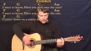 Have You Ever Seen the Rain (CCR) Strum Guitar Cover Lesson with Chords/Lyrics