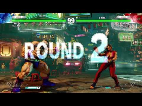 STREET FIGHTER V BETA TECH TEST  TRALIS(zangief)  vs Astroboy(Laura)