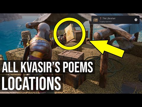 God of War Ragnarok - The Librarian Trophy (All Books Locations) (All Kvasir's Poems Collectibles)