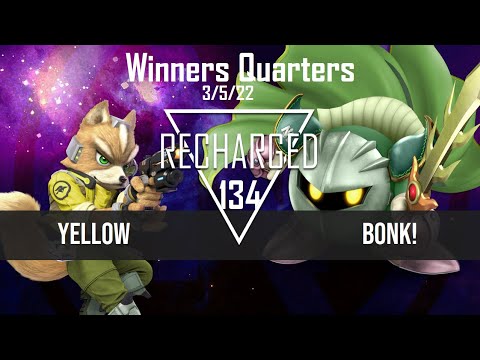 Recharged #134 Winners Quarters - Yellow (Fox) vs Bonk! (Meta Knight) - SSBU Tournament