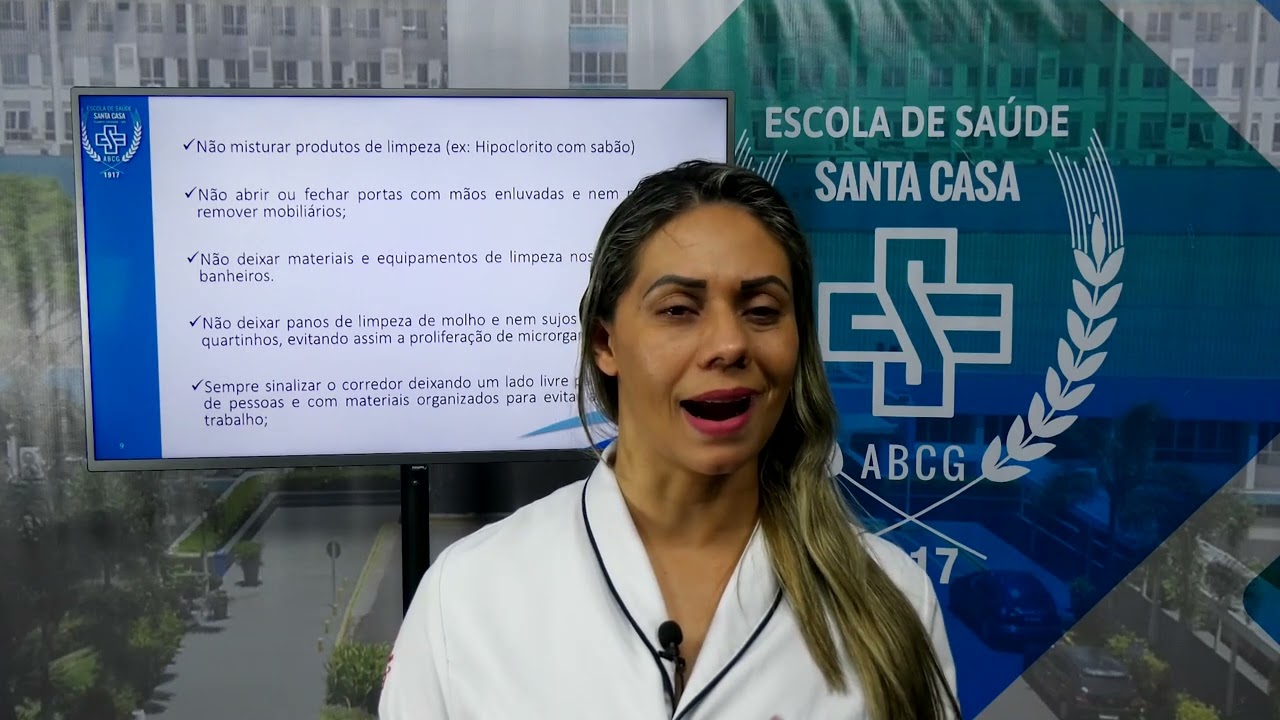 LIMPEZA E DESINFECÇÃO DE SUPERFÍCIES DO AMBIENTE HOSPITALAR - Enfª Luciene Rodrigues