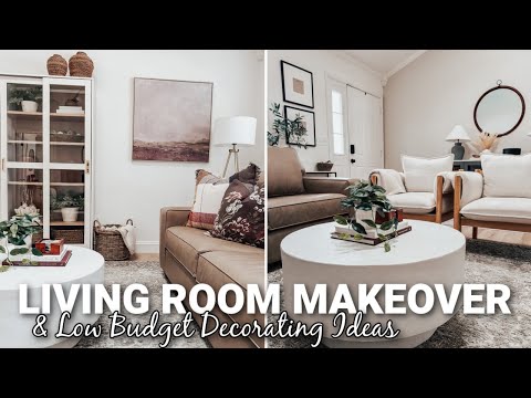 NEW LIVING ROOM MAKEOVER | DECORATING IDEAS | SMALL LIVING ROOM DESIGN IDEAS ON A BUDGET