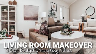 NEW LIVING ROOM MAKEOVER | DECORATING IDEAS | SMALL LIVING ROOM DESIGN IDEAS ON A BUDGET