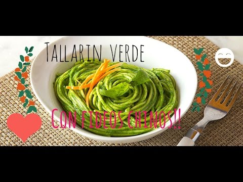Cómo Preparar Tallarín Verde con Fideos Chinos | Fusión Deliciosa y Fácil