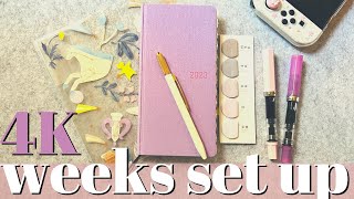 4K version 2023 Hobonichi Weeks Set up | Health & Wellness | 2023 Planners