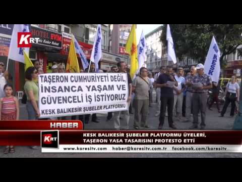 KESK Balıkesir Şubeler Platformu Üyeleri, Taşeron Yasa Tasarısını Protesto Etti