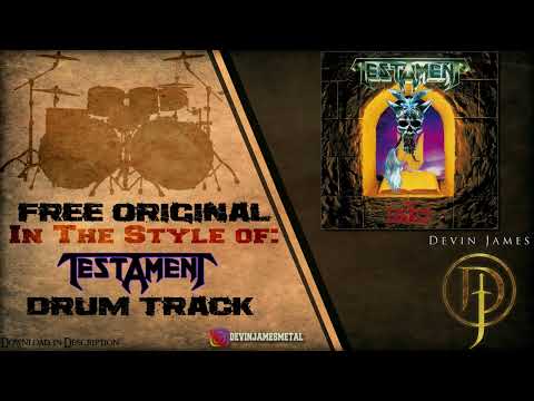 Testament Styled Free Original Drum Track - 170 BPM (FREE WAV & MIDI DOWNLOAD)