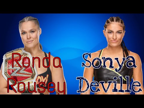 WWE 2K19 Ronda Rousey vs Sonya Deville