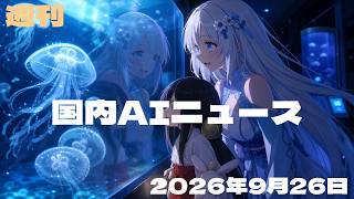 【国内AIニュース／2026-09-26号】 サカナAI世界水準に／AIとヒトでがん創薬／AI社員の光と影／トヨタの工場ロボ戦略／LINEヤフーが量産体制／小売向けフィジカルAI／AI政策と予算が加速
