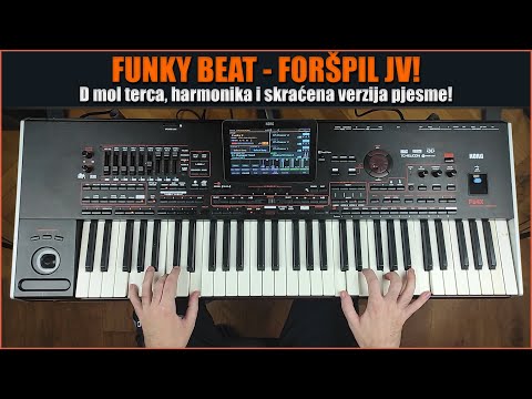 FUNKY BEAT KORG PA4X, NARODNJAČKI FORŠPIL, D MOL HARMONIKA TERCA!