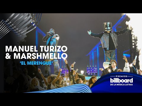 'El Merengue' de Manuel Turizo y Marshmello pone a todos a bailar | Premios Billboard 2023