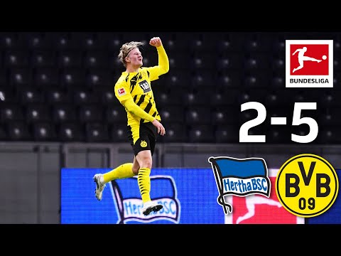 Haaland’s four goals & Moukoko record debut | Hertha - Dortmund 2-5 | Highlights | MD 8 – Bundesliga