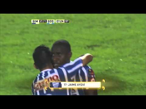 Gol de Ayoví. Gimnasia 2 - Godoy Cruz 2. Fecha 11. Primera División 2016