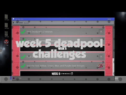 DEADPOOL CHALLENGES Week 5 - Find Deadpool's stuffed unicorn , visit different colored bridges