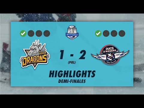 Dragons de Rouen 1-2 (prl) Ducs d'Angers - Highlights - SLM Semi-Finals