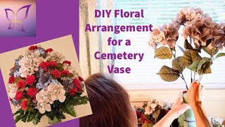 How To Make a Floral Arrangement for a Cemetery Vase