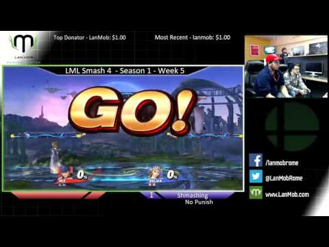 LML Smash 4 - Season 1 Week 5 - Smashing (Ike) vs. No Punish (Zelda)
