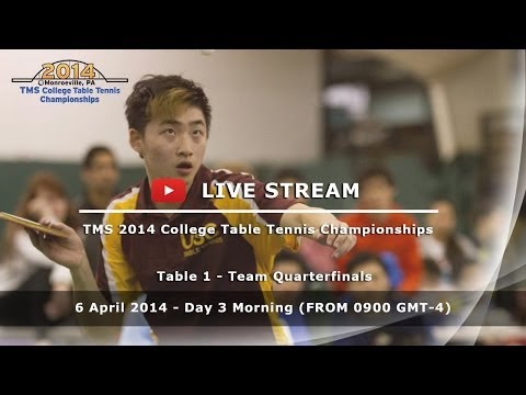 2014 TMS College Table Tennis Championships - Day 3 Morning - Table 1 (Team Quarterfinals)