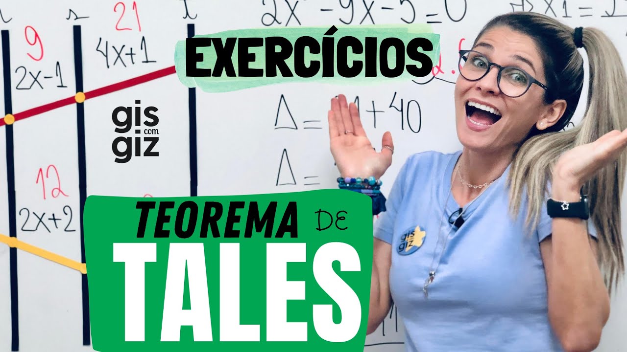 TEOREMA DE TALES EXERCÍCIOS  | RETAS PARALELAS CORTADAS POR TRANSVERSAIS. \Prof. Gis/