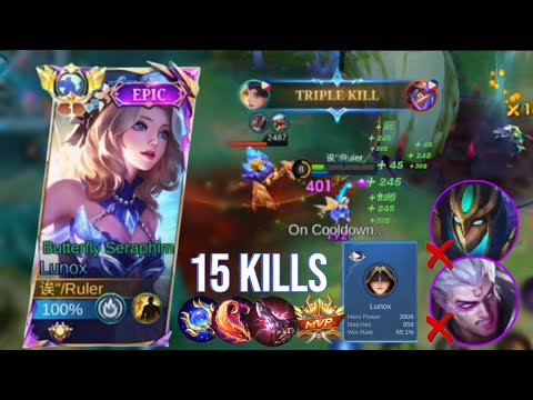LUNOX JUST DISMANTLED THESE COUNTER HEROES EASILY! LUNOX 15 KILLS AGGRESSIVE GAMEPLAY - MLBB