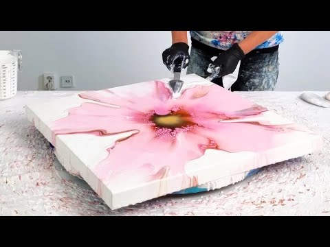 5 SPECTACULAR Abstract Acrylic Pour Paintings / Dutch Pour Bloom
