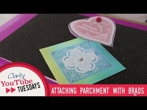 Groovi How To - Attaching Parchment with Brads