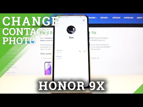 How to Add Contact Image on Honor 9x – Change Contact Photo